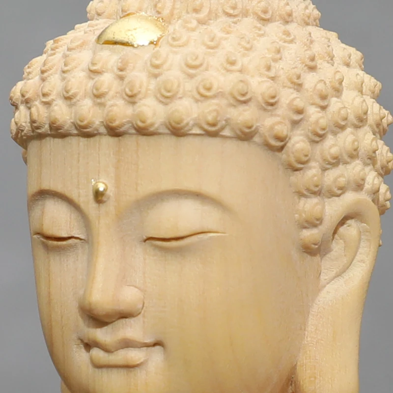 Статуи размером 18 см украшения сидящий Лотос статуя Будды искусственная золотой