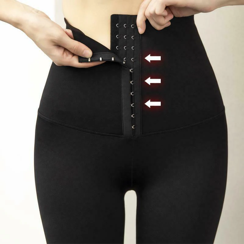 

Women Stretchy High Waist Corset Body Shaper Waist Skinny Pants Fitness Leggings &T8