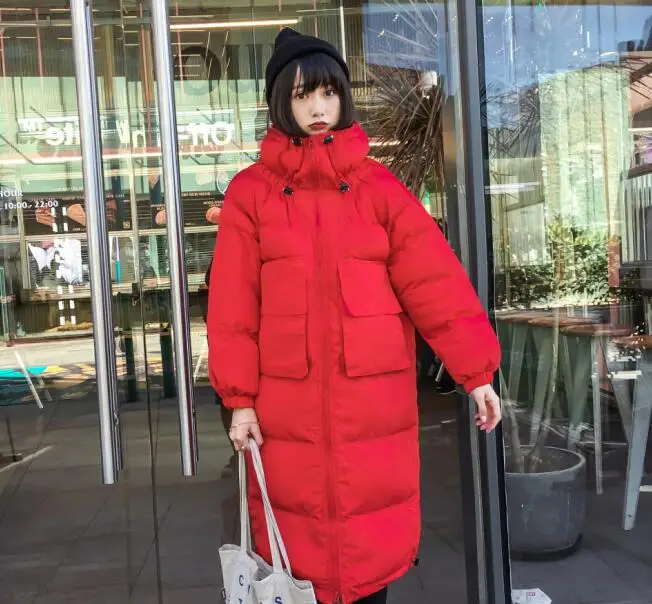 no fur hooded Модная женская коллекция, Новое поступление, однотонная, тонкая, длинная, размер, для женщин, хлопок, тонкий пуховик с капюшоном, зимняя куртка 8810 - Цвет: no fur hooded
