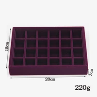 fashion hot salejewelry earrings necklaces pendants bracelets trays cases velvet jewelry display 20153cm diy storages trays