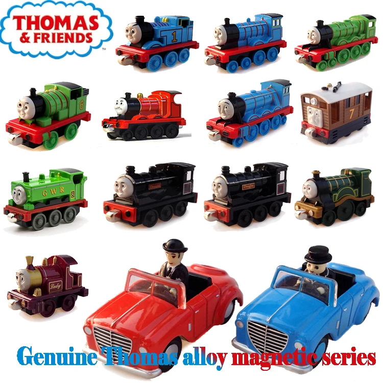 Genunie Томас и его друзья Trackmaster 1:43 картонная коробка сплав магнитный поезд ударопрочный высокое качество автомобиль детские игрушки подарок