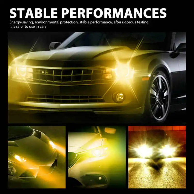 

4300K Fog Lights DC 12V-24V DRL Driving Light High Power LED 2 Pcs Durable