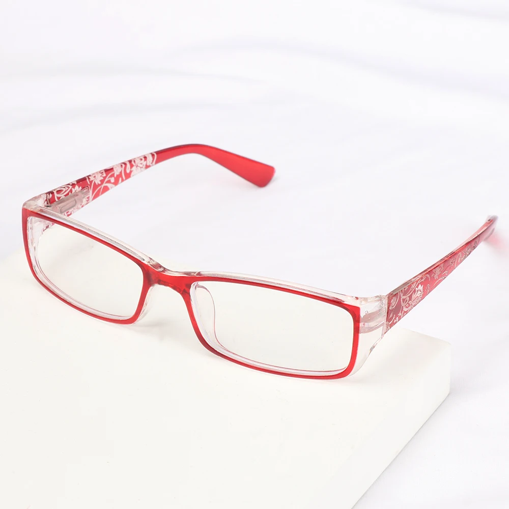 

1Pc Anti Blue Light Blocking Reading Glasses Women Men Ultra Light Frame Flowers Eyeglasses Presbyopic Glasses Diopters +1.0 4.0