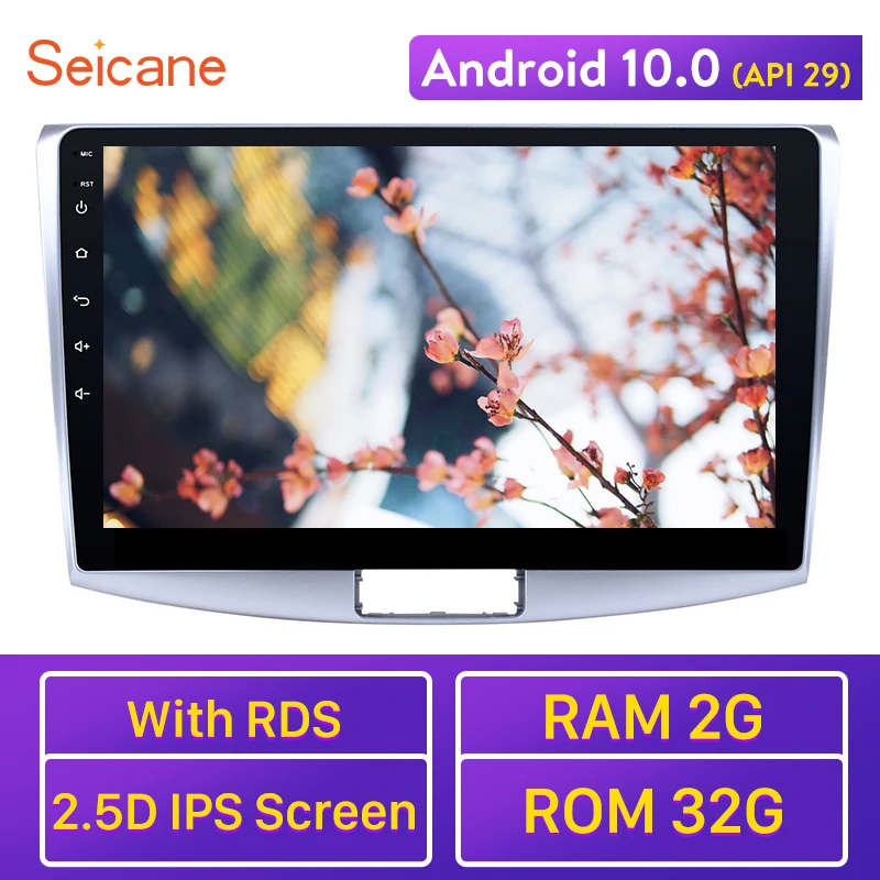 Автомобильный плеер Seicane 10 1 дюйма четырехъядерный Android 0 радио GPS навигация для 2012