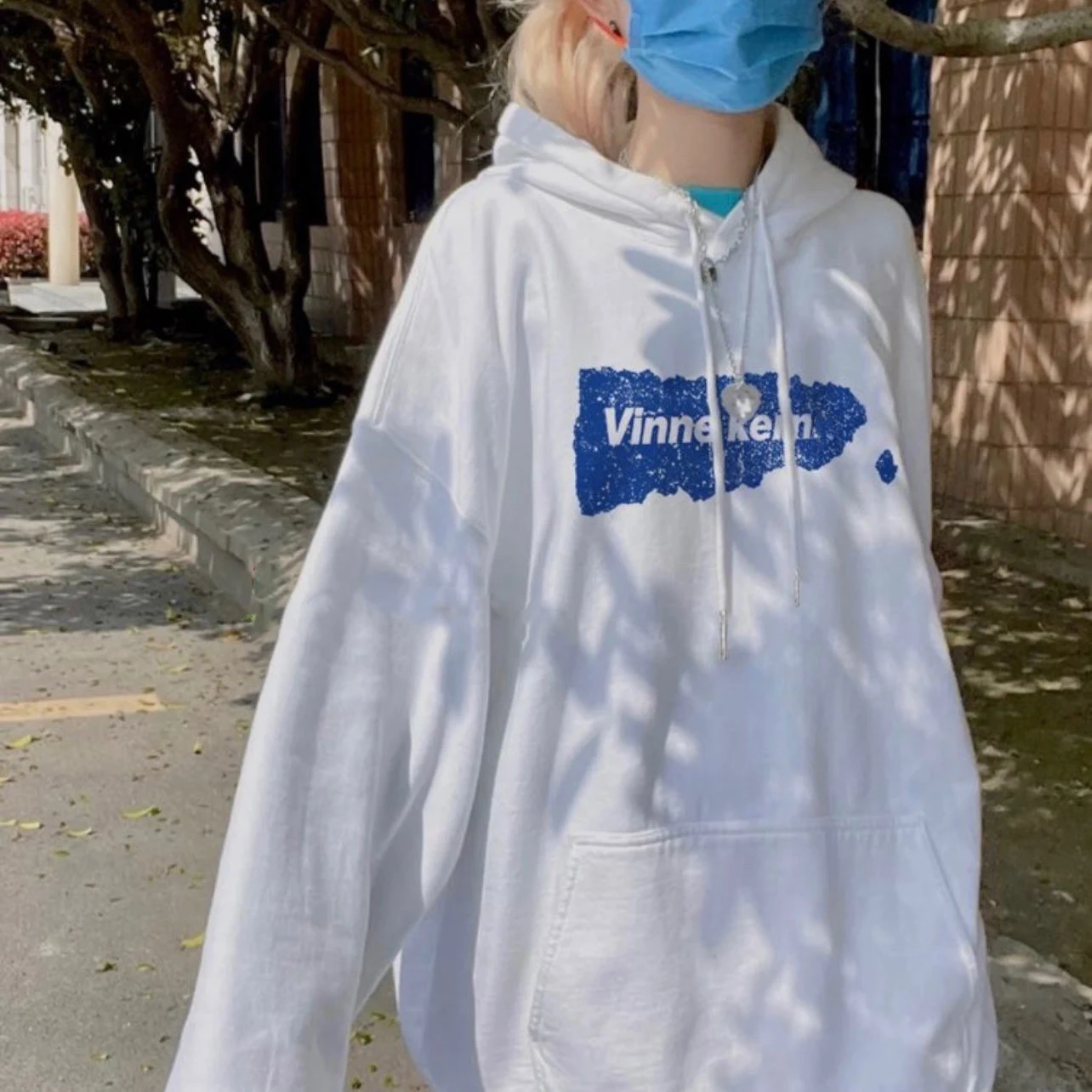 

Retro Harajuku sweatshirt, round neck, loose plus size, hooded, Korean, loose, letters, long-sleeved hoodie, autumn and winter