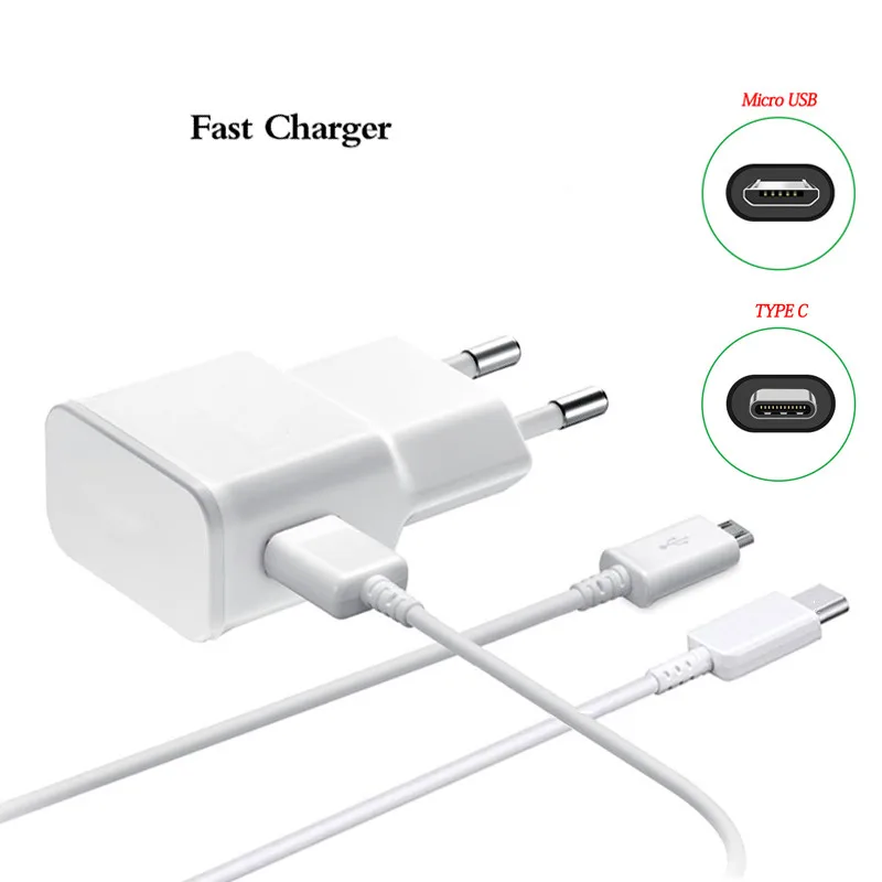 Быстрое зарядное устройство для телефона с разъемом Micro Type C USB Xiaomi RedMi Note 4 4X Mi5C ZTE Red
