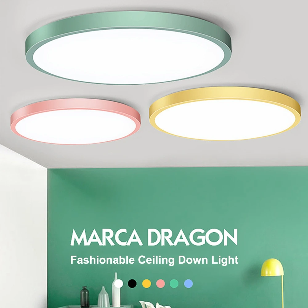 

16W 30W Round LED Panel Light Surface Mount Fixture Ceiling Down Light Lamp for Bathroom Kitchen Pathway Balcony