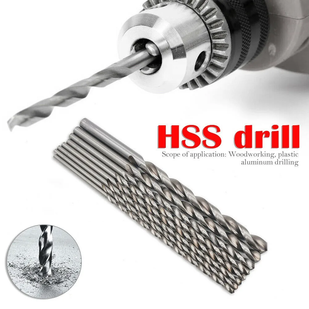 

High Speed Steel Drill Bits Rotary Tool Kit Steel Straight Shank 1 Pack