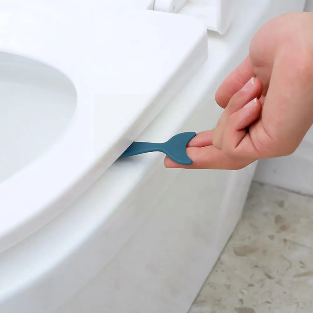 

Portable Nordic Fishtail Toilet Seat Cover Lifter Toilet Avoid Lid Handle Bathroom Toilet Accessaries Device Lifting Touchi K2X8