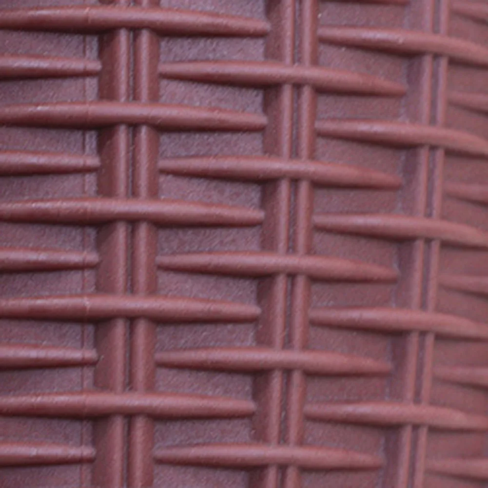 Горшка крышка внутреннего Пластик ротанг чехол с изображением цветка круглый