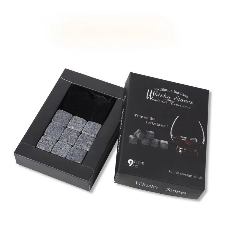 Nordic Whisky Stones Color Box 9 Pieces of Whiskey Ice Wine Stone Cooler In A |