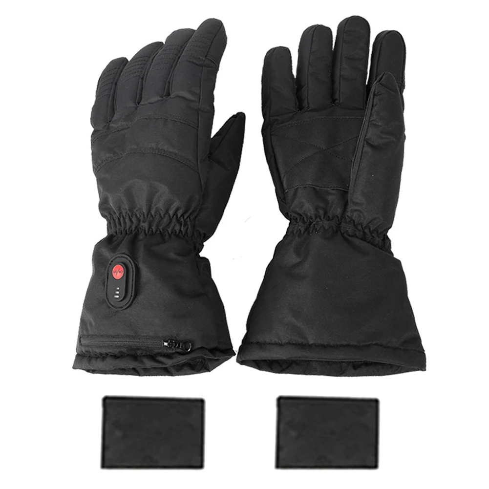 

Winter Waterproof Motorcycle Heating Gloves Guantes Moto Touch Screen Battery Powered Cycling Hand Warmer Electric Heated Gloves