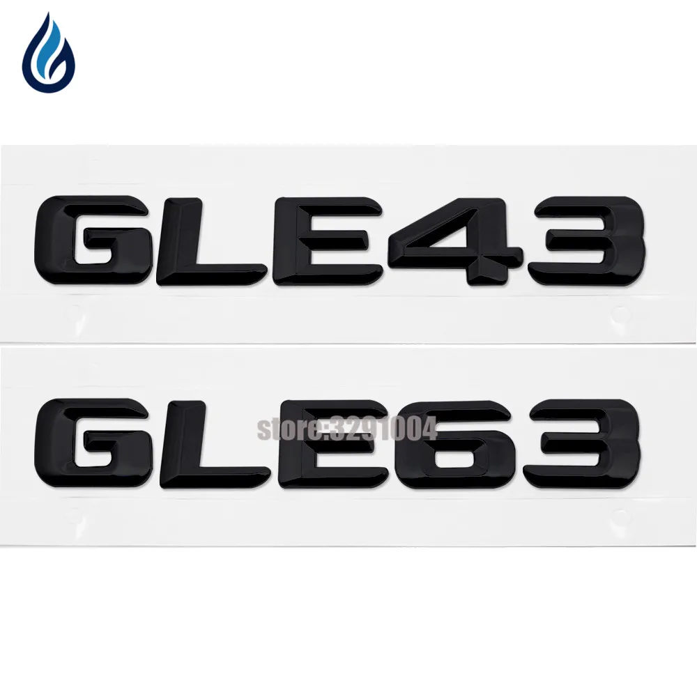 

Chrome ABS GLE 43 GLE 63 Plastic Car Trunk Rear Letters Badge Emblem Sticker For Mercedes Benz GLE Class W292 GLE43 GLE63 AMG