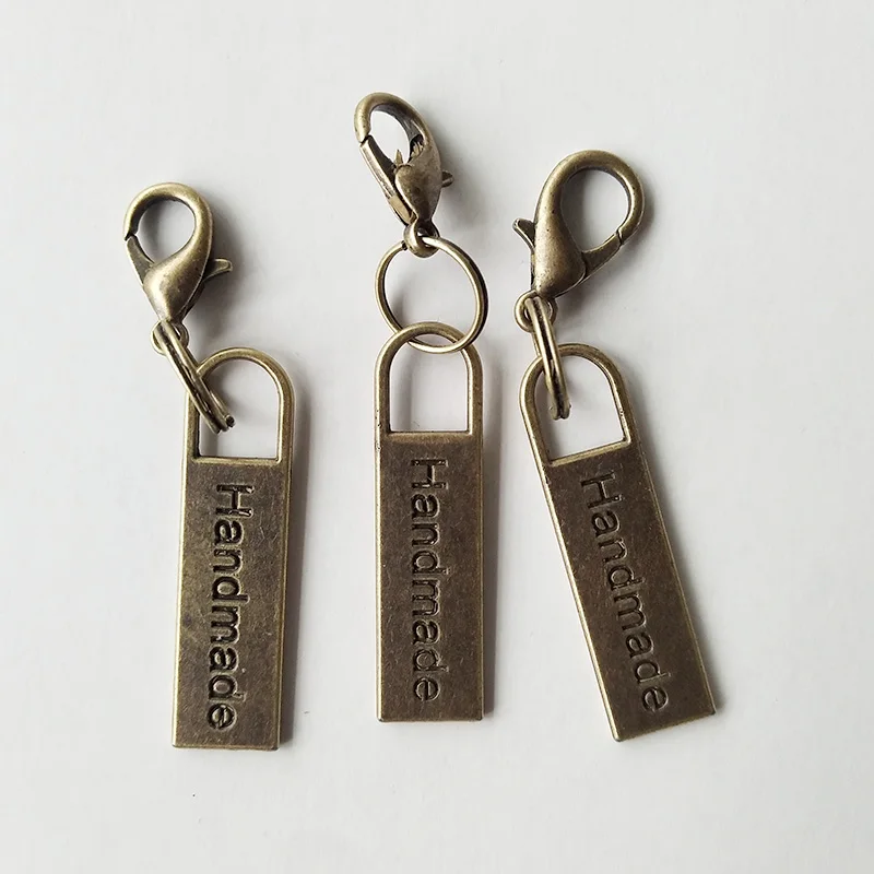 20 шт. металлические этикетки ручной работы 1*3 6 см двухсторонние самодельные из