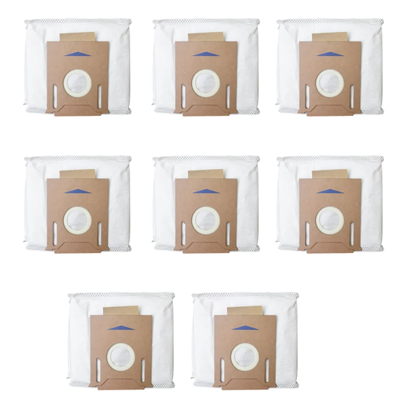 

8Pcs for ECOVACS DEEBOT OZMO T8 Robot Vacuum Cleaner High Capacity Leakproof Dust Bag Replacement Accessories Parts Kit
