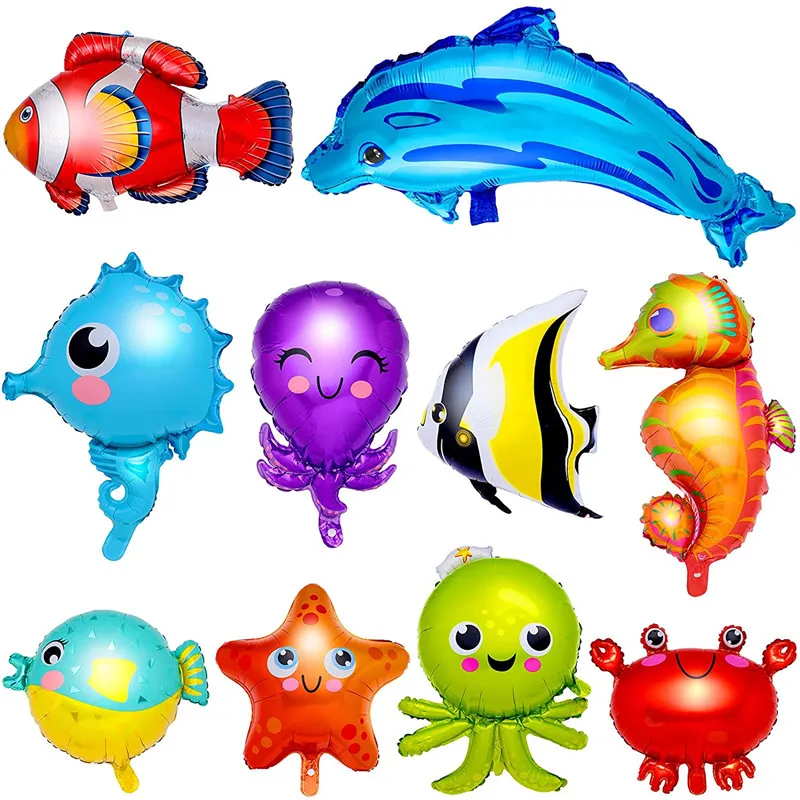 

Mermaid Ocean Marine Life Theme Party Balloons Kids Birthday Party Decorations Baby Shower Decor Helium Globos Kids Toy