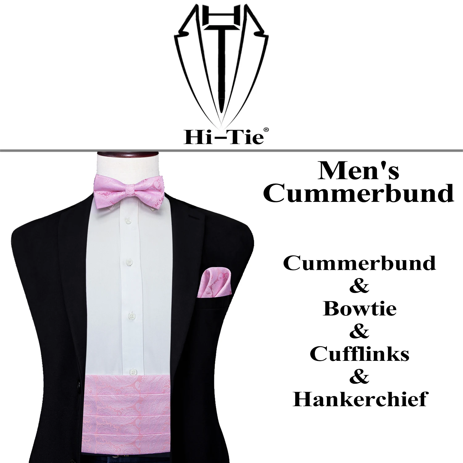 

Винтажный Шелковый мужской пояс Hi-Tie, Модный цветочный Пейсли, мужские брюки, эластичный, регулируемый, для выпускного вечера