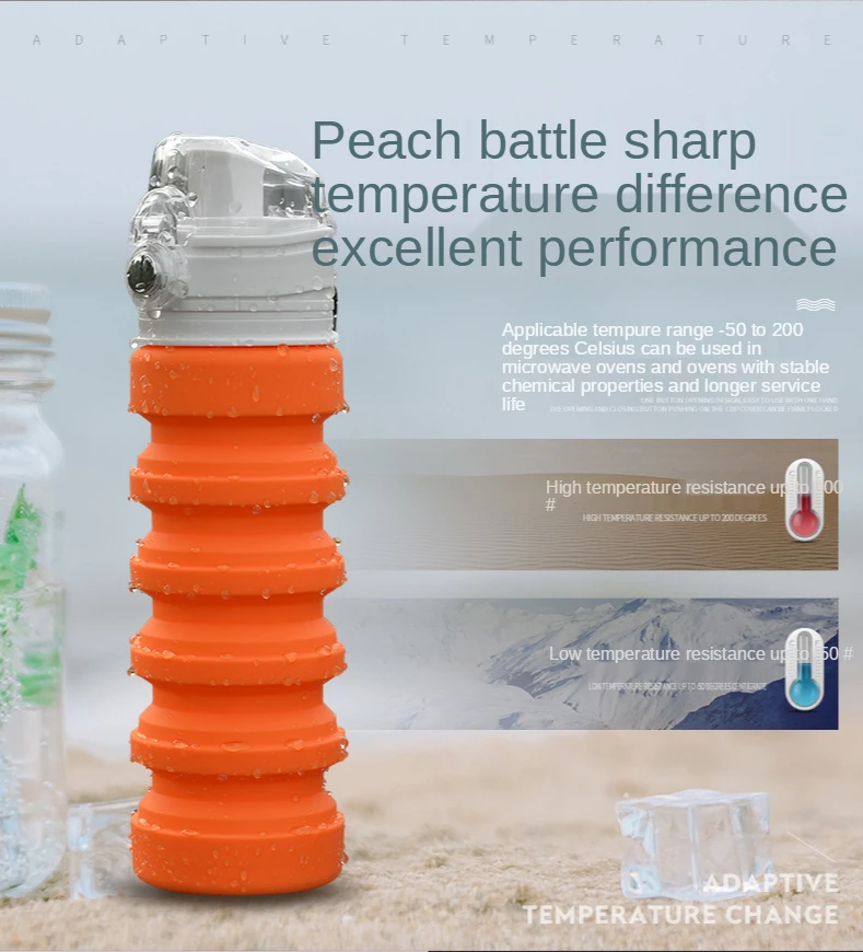 

Water Bottle Sport 500ml Outdoor Mountaineering Portable Telescopic Cup Adult Travel Cup Picnics High-capacity Fashion Kettle