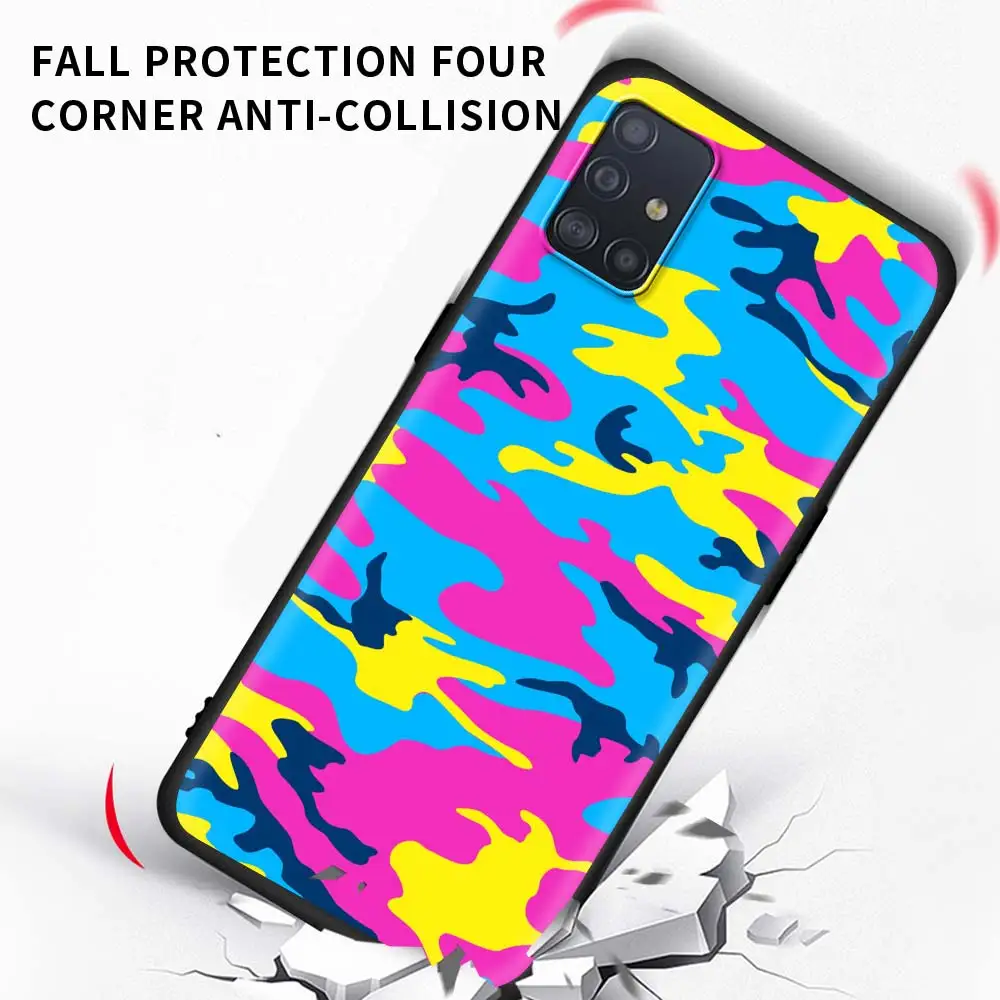 

Camouflage Pattern Army Phone Case For Samsung Galaxy A51 A71 A21S M31 M31s M30s A31 A41 A11 A01 M51 Soft Matte Coque Back Cover