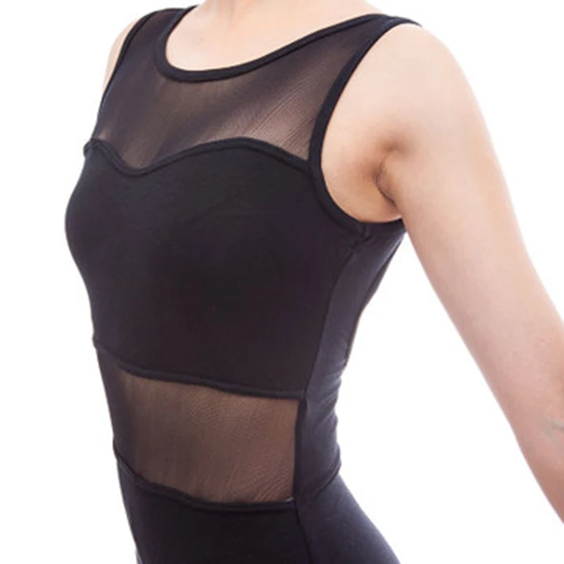 Сексуальное платье с открытой спиной без рукавов балетные трико для взрослых из