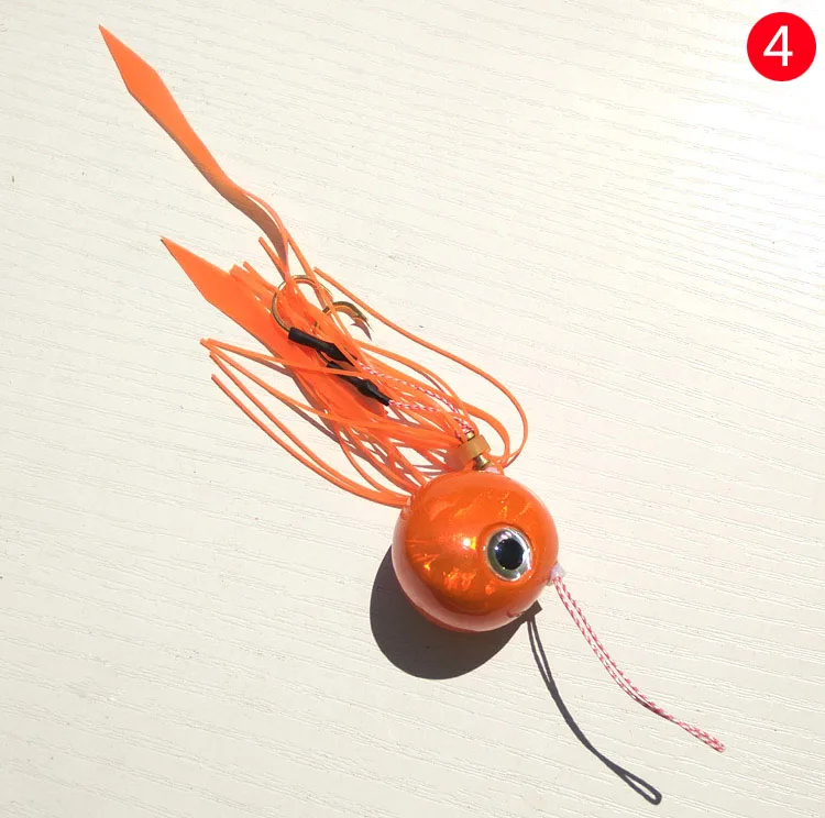 60g orange 1pc 1 шт. 45 г/60 г/70 г/80 г Pesca слайдер Snapper/море bream джиг голова с юбкой свинец джиг приманка - Цвет: 60g orange 1pc