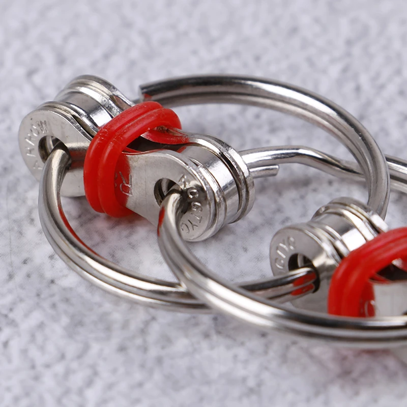 Llavero antiestr&eacute;s para adultos y ni&ntilde;os, Spinner de mano, juguete EDC de Metal-4