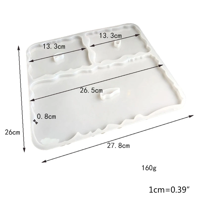 

Crystal Epoxy Resin Mold Irregular Square Ornaments Home Decorations Casting Silicone Mould DIY Crafts Making Tools