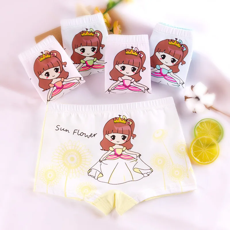 6 шт./лот 2020 лидер продаж детское нижнее белье для девочек милые трусики из 100%