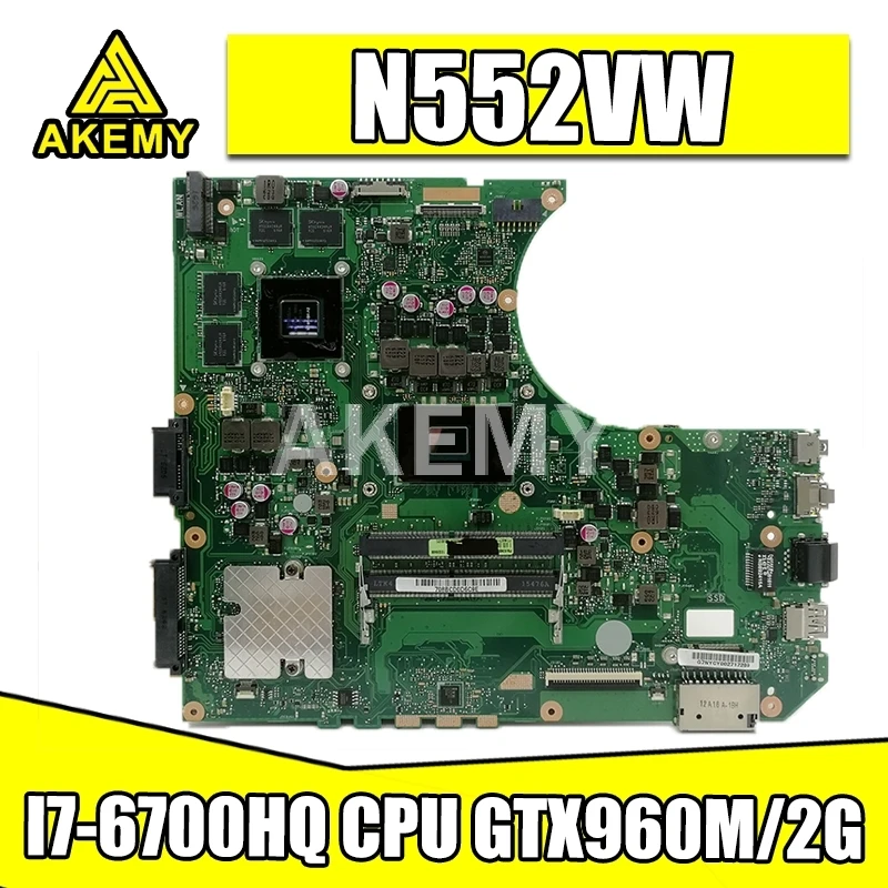N552VW материнская плата для ноутбука For Asus VivoBook Pro N552VX N552V оригинальная HM170 I7-6700HQ