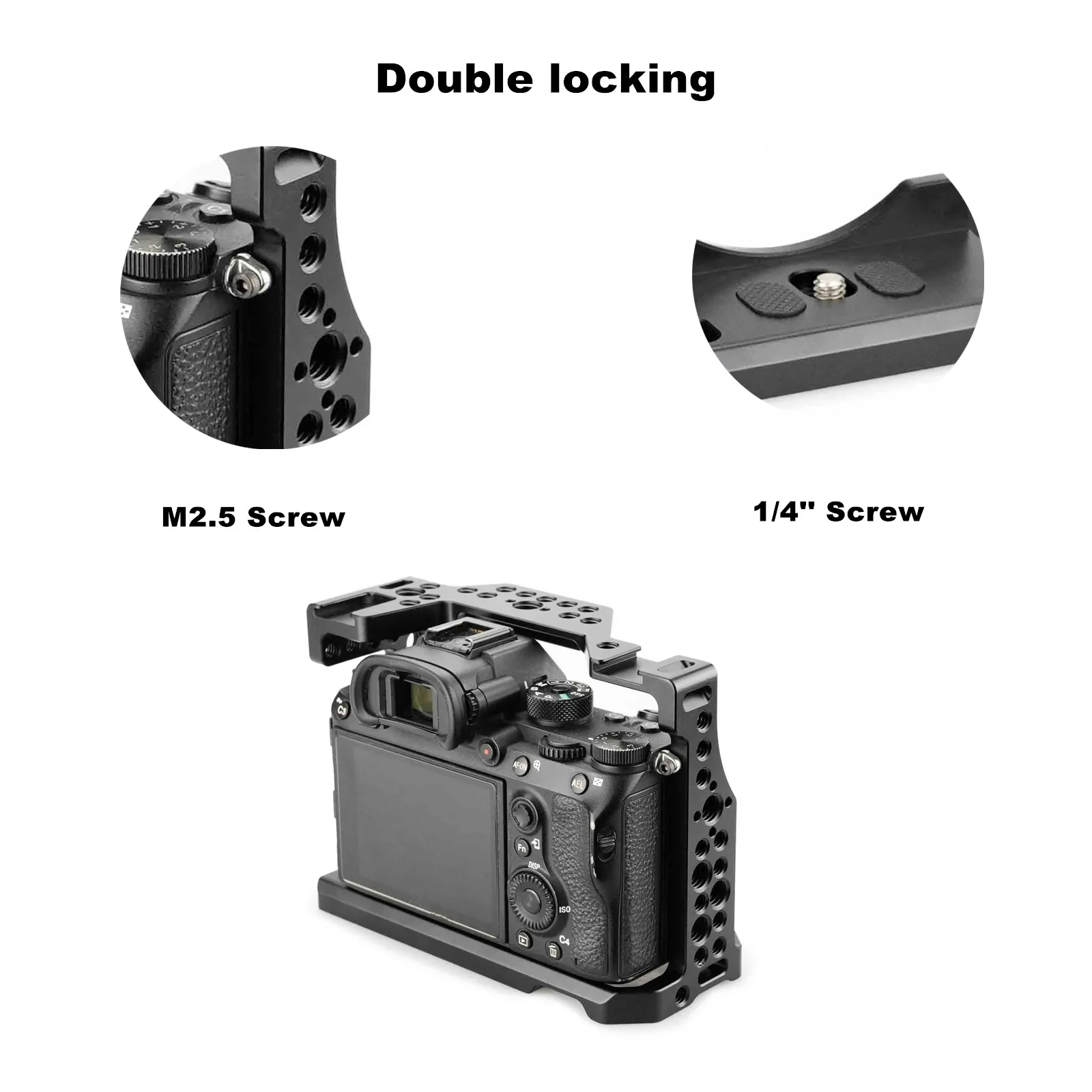 Клетка для камеры MAGICRIG с ручкой NATO + зажим кабеля совместимый HDMI Sony A7RIII /A7III /A7RII /A7II