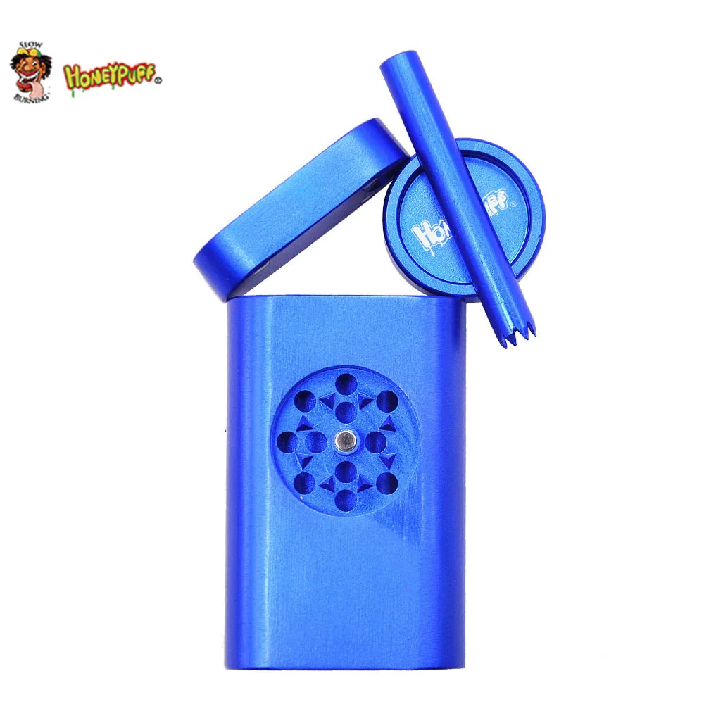 Honeypuff алюминиевый травяной Точильщик Pinch One htter& Dugout чехол для трубы с чехол для хранения курительная трубка все в одном
