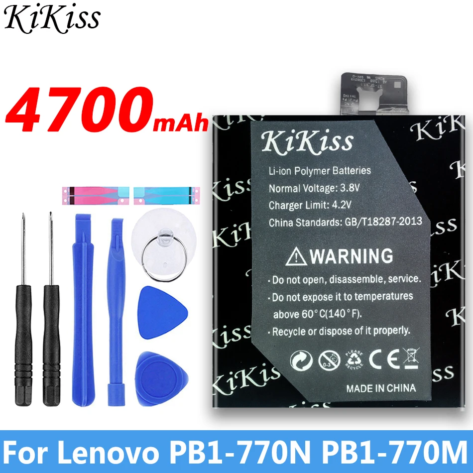 Аккумулятор kikiss L14D1P31 4700 мАч высокое качество для Lenovo PB1-770N PHAB Plus l14d1p31 | Мобильные