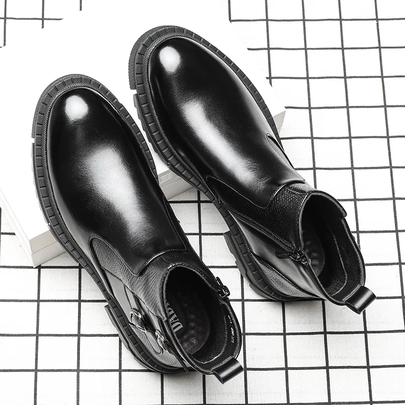 

Коллекция 2021 года, новые мужские ботинки, стиль бритский в трубке Martin, повседневные мужские ботинки