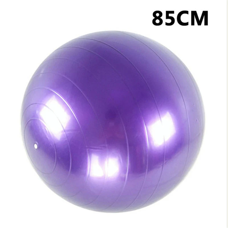 purple 85cm Without- 45/55/65/75/85 см мяч для занятий йогой Анти-взрыв гимнастический Аэробные Фитнес стабильность баланс упражнений Йога Пилатес тренировки для VIP покупателей - Цвет: purple 85cm Without-