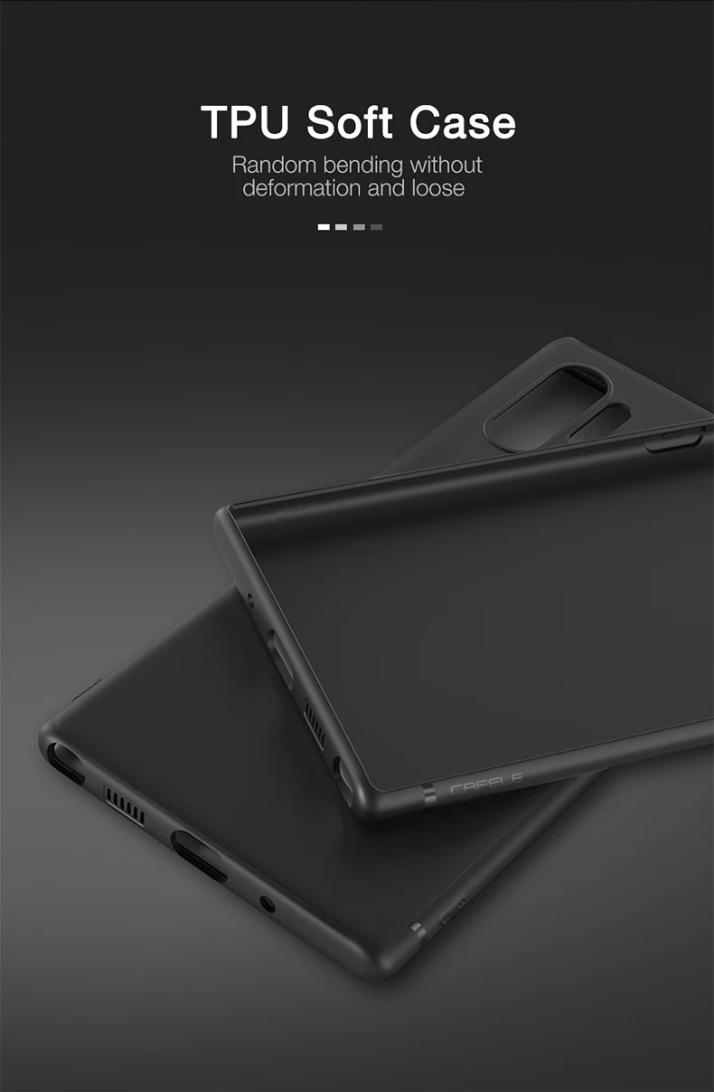 Чехол для телефона CAFELE для samsung Galaxy Note 10 pro A9s, Мягкий ТПУ деловой чехол для samsung Note10 pro, задняя крышка, не оставляет отпечатков пальцев
