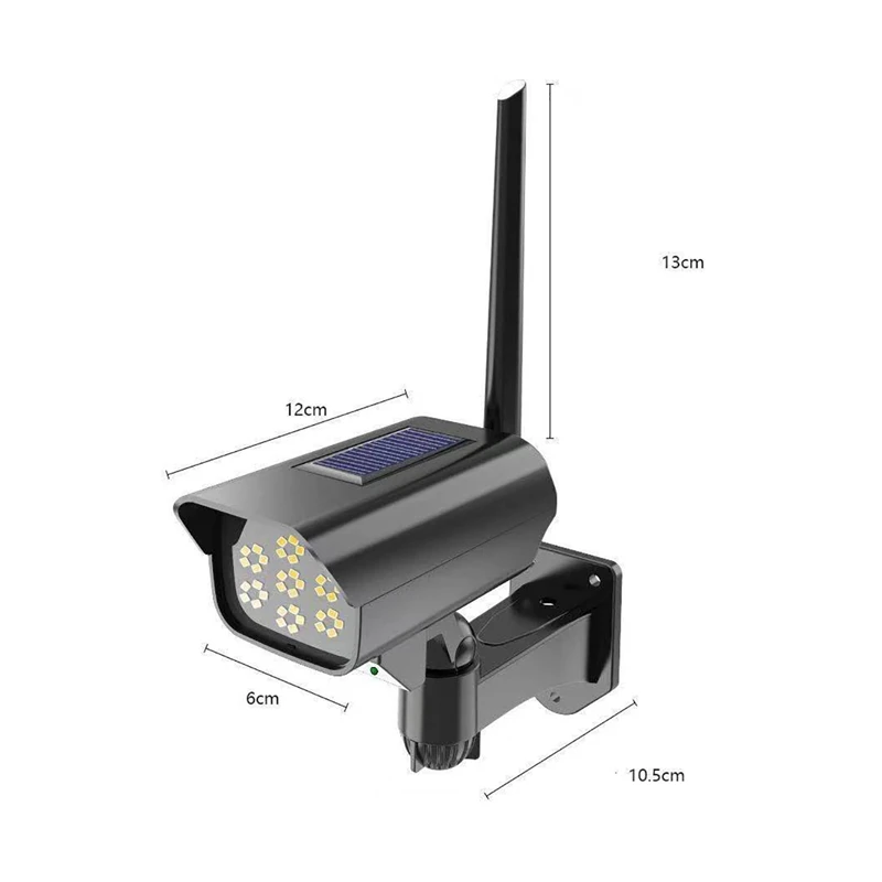 

35LEDs 1200mAh Simulation Monitor Solar Light Outdoor Waterproof Porch Lights Intelligent Sensor LED Headlights Garden Spotlight