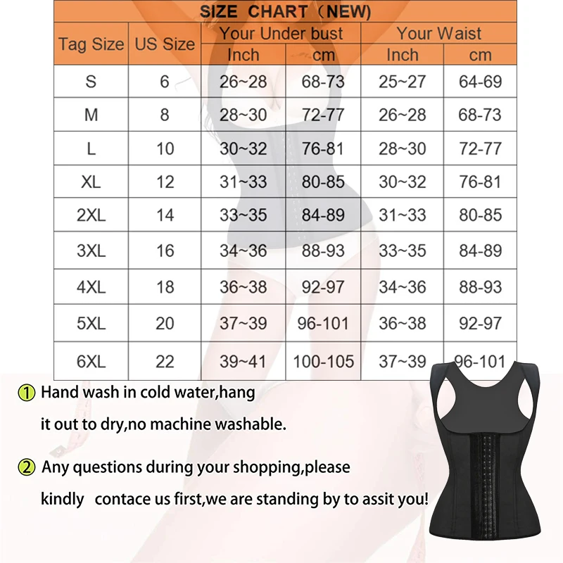 Women's Latex Underbust Waist Trainer Shapewear Cincher Corset Body Shaper Steel Bone Corset Slimming Vest Plus Size Girdle Belt