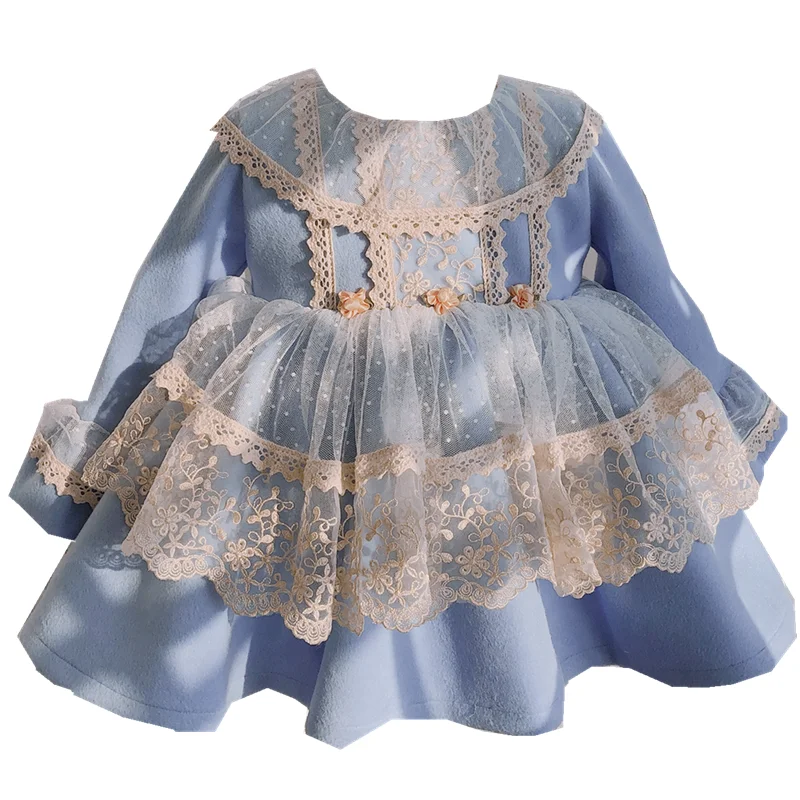 Новинка 2020 зимнее шерстяное платье для испанской дворной девушки милое