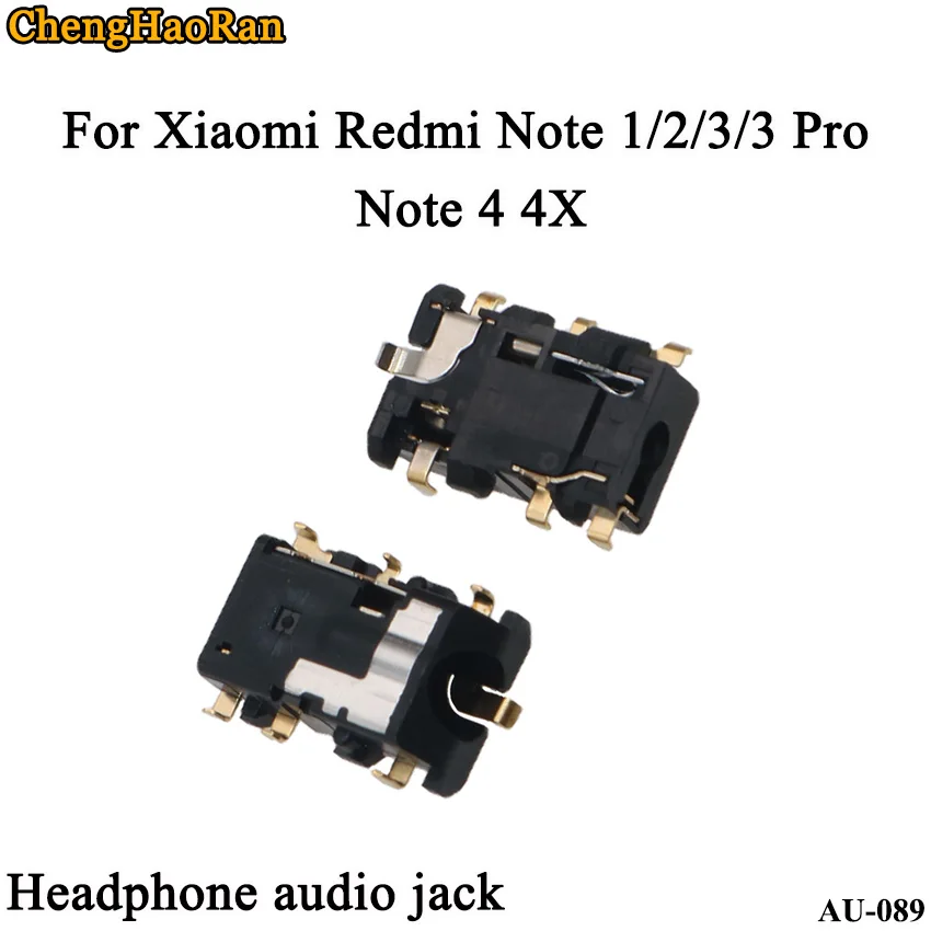 ChengHaoRan 5 шт./лот для Xiaomi Redmi Note 3Pro Note1 2 3 NOTE 4 4X MTK X20 аудио разъем наушников Разъем
