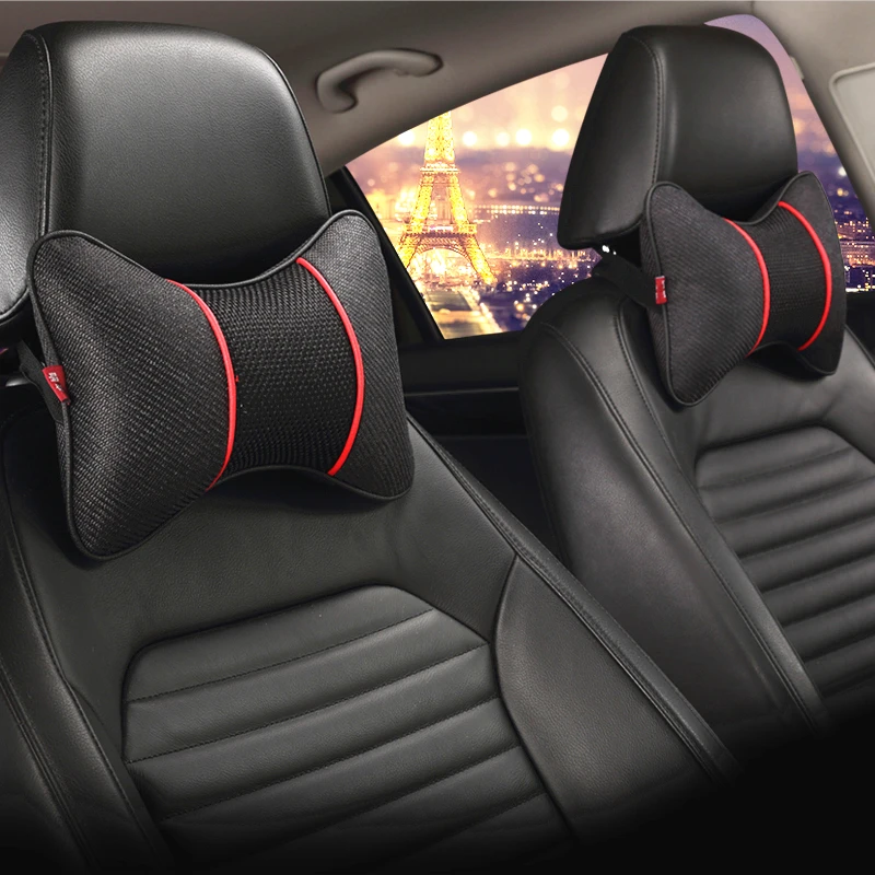 2 шт. льняной подголовник для автомобиля подушка сиденья BMW E46 E90 F10 M2 M3 M4 M5 1 3 4 5 X Z