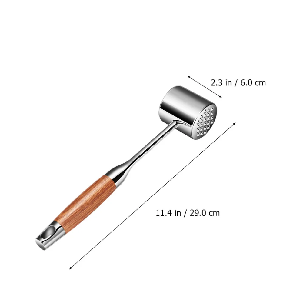 

1pc Meat Hammer Steak Knocking Hammer Stainless Beef Hammer (Assorted Color)
