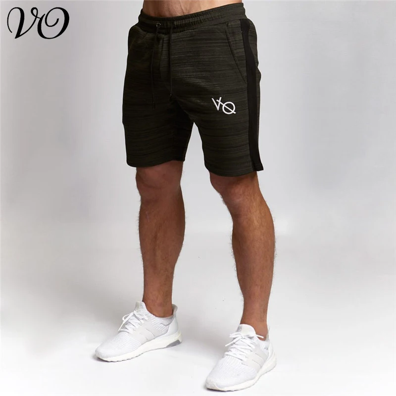

Summer stitching fashion cotton men's clothing jogger fitness sportswear casual streetwear cotton workout fitness shorts