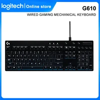 logitech g610 wired gaming mechanical keyboard usb rgb backlit redblue switch professional gaming keyboard for desktop laptop