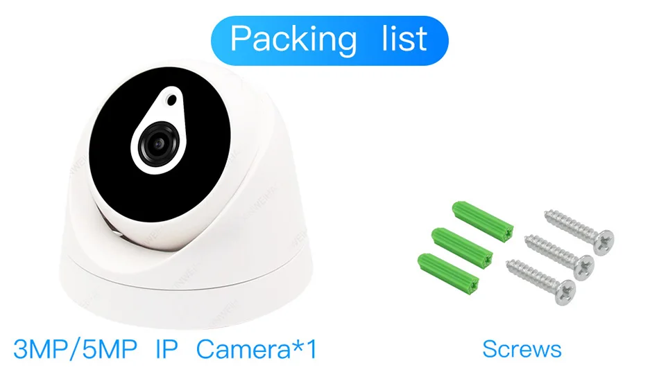 3MP/5MP IP камера H.265/H.264 наблюдения инфракрасная камера CCTV безопасности наружная купольная камера
