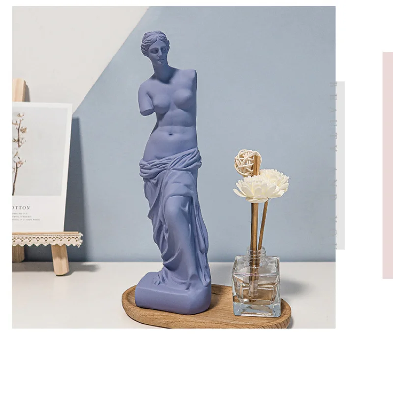 

Statue Resin Broken Arm Venus De Milo Ornaments Sculpture of Greek God Miros Art Sketch Model European Decor Homeing Decorations