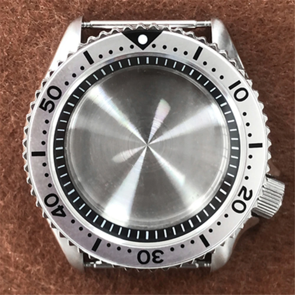 42mm Stainless Steel Watch Case for SKX007 With Sapphire Glass for NH35/NH36 Movement Cover Parts, 3.8 Positions (Ready Stock)