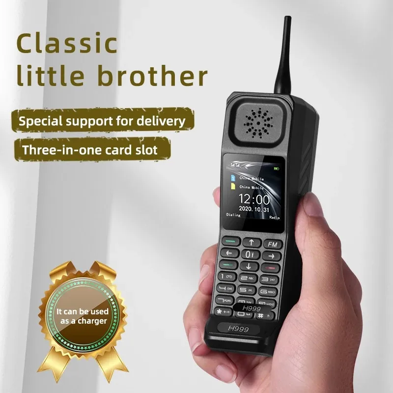 Классический мобильный телефон H999 Dual SIM громкий Динамик Мощность банк мощный