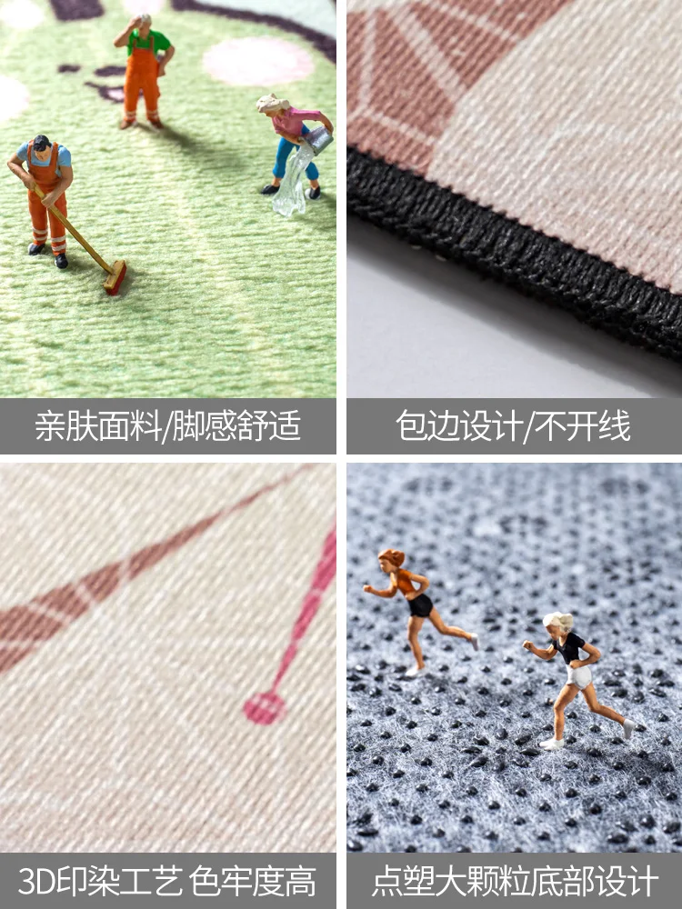 

Toilet Floor Mat Doorway Carpet Doormat Household Bedroom Bathroom Toilet Door Non-Slop Mats Absorbent Floor Mat