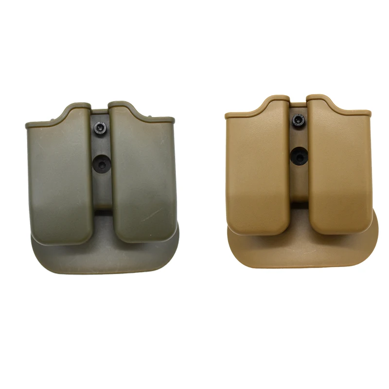 

Military Double Magazine Pouch Universal Pistol Mag Ammo Pouch Tactical Airsoft Dual Holster Paddle Holder for Glock M9 PX4