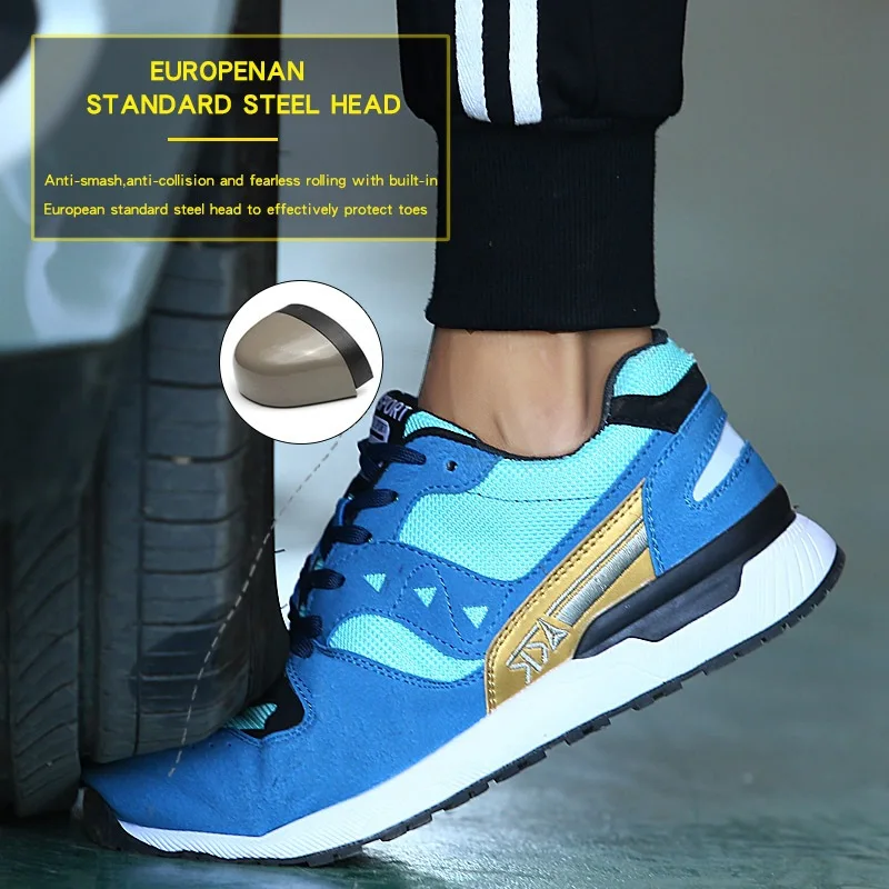 Прямая поставка Мужская защитная обувь стальной носок анти 6 кВ модные женские